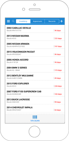 Manage your dealership inventory with our mobile app