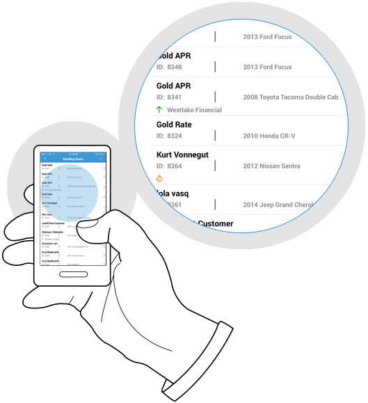 Deal management on mobile app